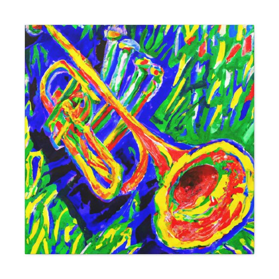 Trombone in Fauvism - Canvas