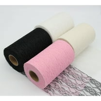 TAILTOSS 1Pcs 22m Long 6in Wide Black Lace Ribbon for DIY Decorating and Crafting Fabric Strip