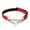 Red, variant on Nylon Reflective Dog Collar for Training and Daily Walking with Soft P Chain Pet Necklace