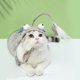 thumbnail image 4 of Juguete interactivo con plumas para gatos, varita para hacer ejercicio en interiores. dinosaurio rosa, 4 of 8