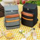 thumbnail image 1 of Bolsa Térmica para El Almuerzo con Doble Hombro para Hombre y Mujer - Mochila Térmica Oxford Impermeable de Gran Capacidad para El Trabajo, Viajes y Picnics Al Aire Libre, 41 X 27 X 18 Cm, 1 of 6