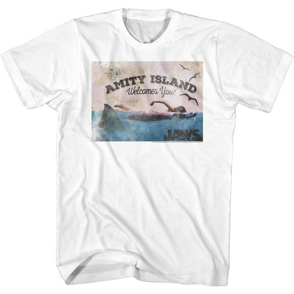 Jaws Welcome White T-Shirt