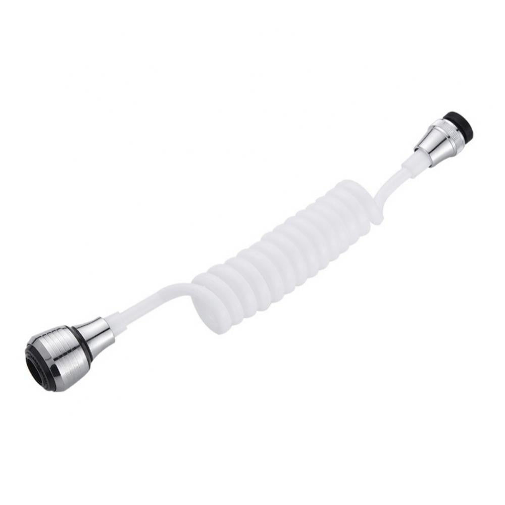 Flexible Faucet Sprayer Attachment 360 ° Kitchen Sink Aerator Extender ABS Polished Chrome for Cold Hot Water