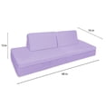 thumbnail image 5 of Imaginarium Little Brother, Little Sister Kids and Toddler Play Couch, Unicorn Purple, 5 of 8