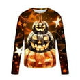 thumbnail image 4 of XFYSSS Casual Fashion Halloween Men's Printed Long Sleeved Top Long Sleeve Round-Neck Blouses & Shirts Men Polyester Top, 4 of 5