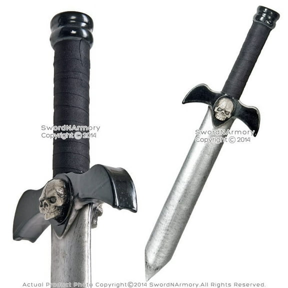 19" Black Demon Foam LARP Latex Short Video Game