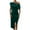 Green, variant on Jinhomg Velvet Dress for Women Elegant off The Shoulder Ruched Velvet Dresses Irregular formal Cocktail Dress Evening Party Midi Dresses Black XL