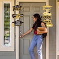 thumbnail image 6 of 2026 Graduation Door Sign Congrats Grad Porch Decorative Congrats Graduate Hanging Sign with 3 Patterns Graduation Party Supplies for Indoor Outdoor Decor, Blue Gold, 6 of 9