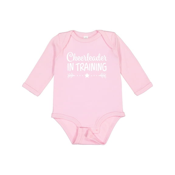 Inktastic Cheerleader in Training Boys or Girls Long Sleeve Baby Bodysuit