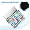 thumbnail image 2 of FORMRS 13"-13.3" Laptop Sleeve Protective Case Soft Carrying Quilted Computer Bag Cover, Colorful Sailboats, 2 of 7