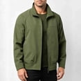 thumbnail image 5 of Jerdar Men's Nylon Jacket No Hood Lightweight Thin Zip Pockets Solid Color Long Sleeve Athletic Outdoor Casual Commute Windbreaker Coat Outerwear, 5 of 7