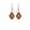 White Diamonds, variant on Copper Earrings - Featuring an elegant oval shape with a traditional diamond pattern, highlighted by a striking black jagged border. (WhiteDiamonds)