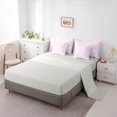 thumbnail image 3 of Homewish Purple Flower 7-Piece Twin Bedding,Cute Cartoon Themed Bedding Comforter Set,Light Gray Reversible, 3 of 8