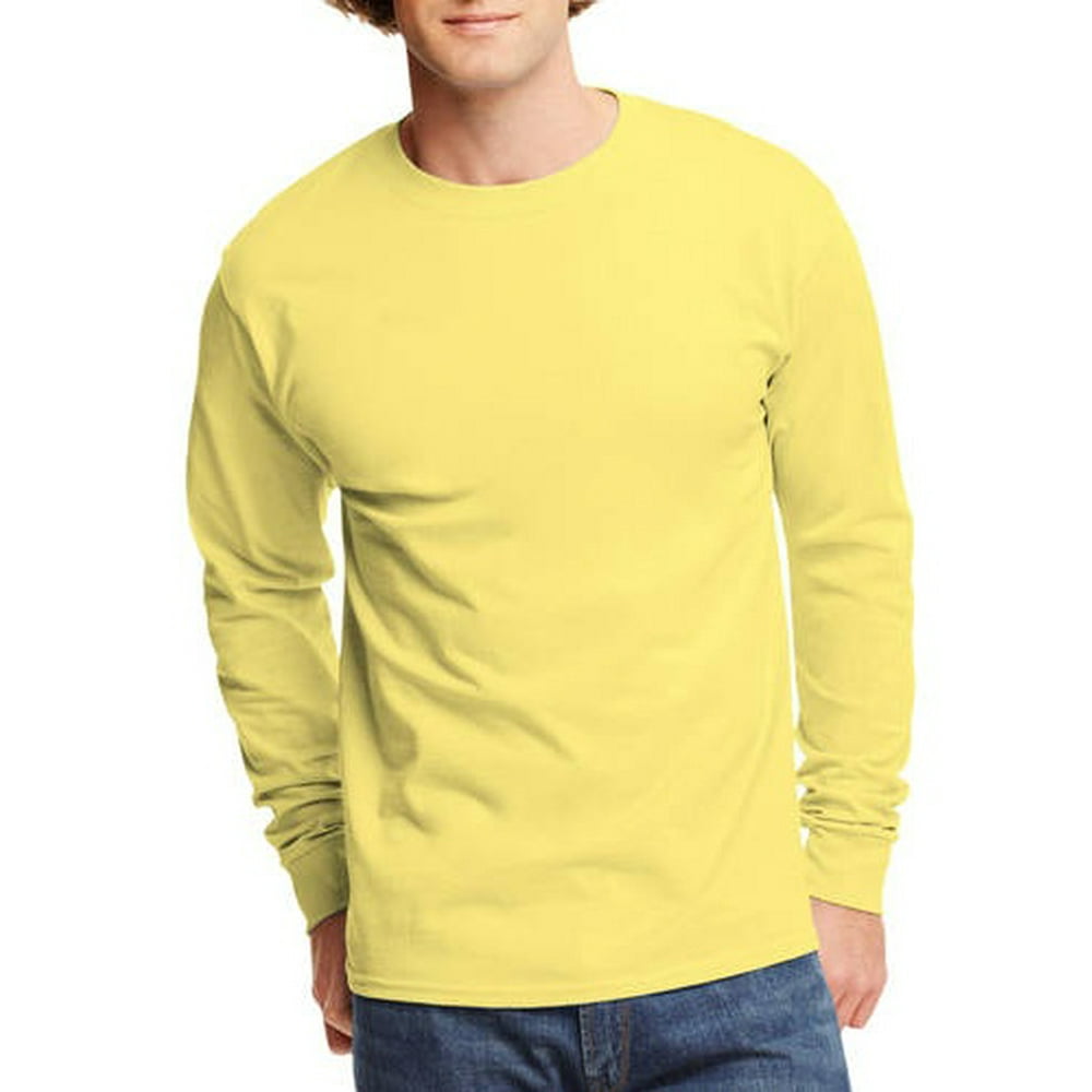 Hanes - Hanes Men's and Big Men's Authentic Long Sleeve Tee, Up To Size ... Tall Long Sleeve T Shirts Mens