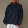 thumbnail image 2 of ABATAB Womens Oversized Sweatshirts Turtleneck Long Sleeve Casual Solid Color Tops Comfy Fall Fashion Outfits Winter Clothes, 2 of 7