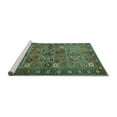thumbnail image 2 of Ahgly Company Machine Washable Indoor Rectangle Persian Turquoise Blue Traditional Area Rugs, 6' x 9', 2 of 4