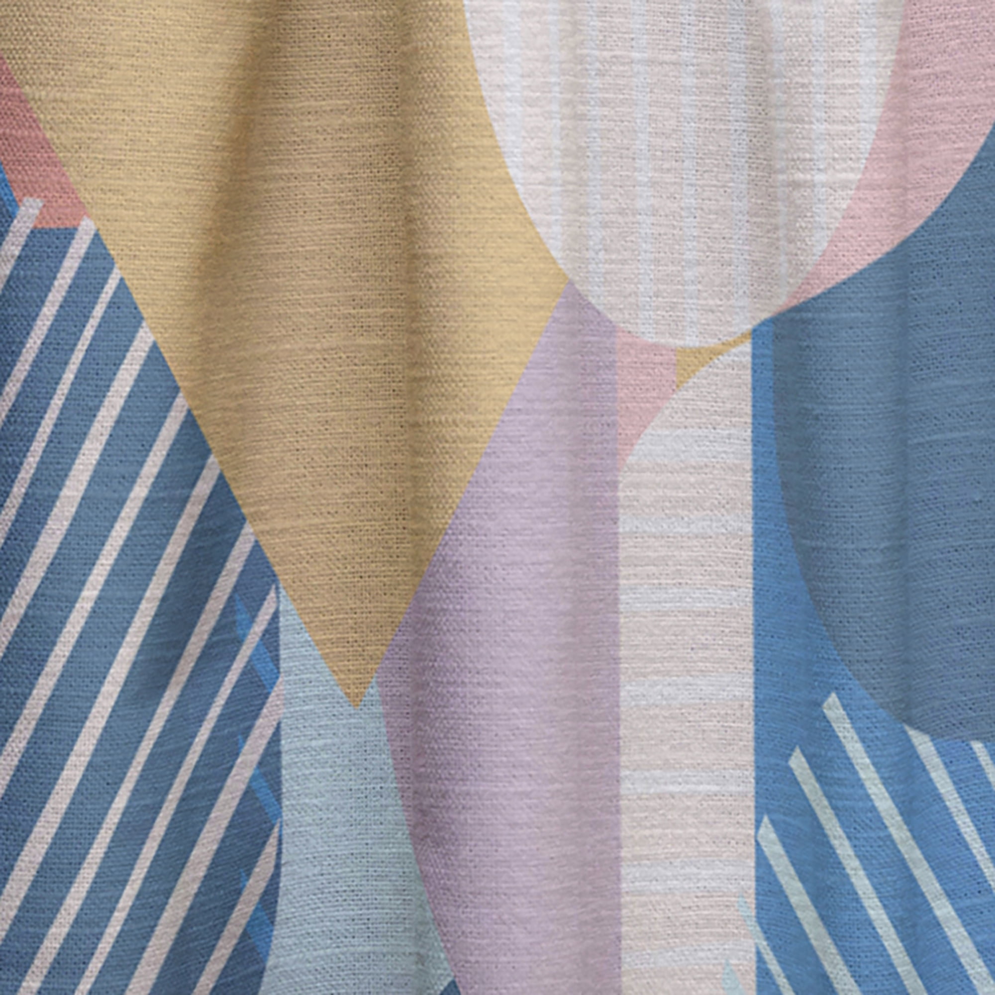 Designart 'Geometrical Modern Shapes Pattern' Mid-Century Modern Curtain Panel