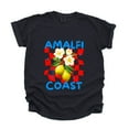 thumbnail image 2 of Amalfi Coast Red Checkerboard - Women's Garment Dyed Graphic T-Shirt, 2 of 16