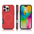 thumbnail image 5 of Strong Magnetic Case for iPhone 16 Pro Max [Compatibilty with MagSafe] Protective Shockproof Heavy Duty Anti-Fall Dropproof Protective Durable Cover Phone Case for iPhone 16 Pro Max,Red, 5 of 6