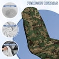 thumbnail image 5 of FOR U DESIGNS Green Camouflage Print Car Seat Cover Towel Universal Fit for Front Seats, Absorbent Microfiber Seat Protector, Multi-Purpose Towel for Beach, Picnic, and Outdoor Sports, 2 Pack, 5 of 7