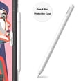 thumbnail image 1 of Silicone Tablet Pencil Case Shockproof Anti Slip Touch Screen Pen Cover Waterproof Colorful Stylus Sleeve for Apple Pencil Pro White, 1 of 6