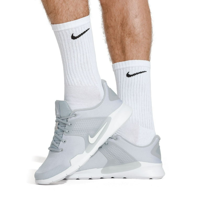 Nike Men's 6-Pack Everyday Cushioned Crew Training Socks, Gray