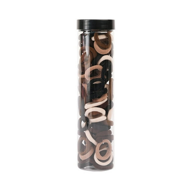 onlyliua para Interior/Exterior 100 Anillos para El Cabello con Cuerda para El Cabello, Buena Elasticidad y Durabilidad Sin Dañar El Cabello.