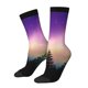 thumbnail image 1 of Fotbe Northern Lights Calcetas Largas con Estampado para Hombre y Mujer – Calcetas de Compresión Transpirables y Elásticas, Viajar y Uso Diario Talla 5-11, 1 of 6