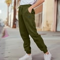 thumbnail image 4 of Dalix Butterfly Embroidered Jogger Pant Soft Fleece Relaxed Fit Lounge Womens in Olive XS X-Small, 4 of 5