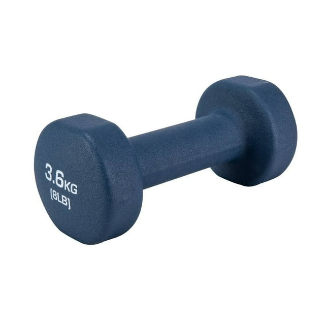 Mancuerna de Neopreno de 8lb Athletic Works WMW-502-8LB Negro