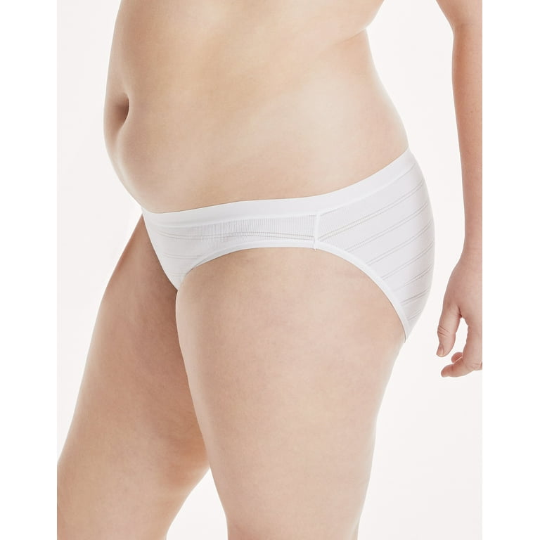 Hanes Ultimate Women's Bikini Underwear, Comfort Flex Fit, 4-Pack  White/Light Buff/White/Soft Taupe 7