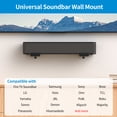 thumbnail image 3 of SPORTLINK Universal Sound bar Wall Mount Bracket Under TV for Most of Soundbars, Hold up to 33 lbs, Adjustable Depth 3.94”–6.69”, Black, 3 of 10