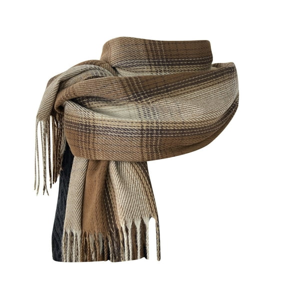 Prolriy Scarf for Women Fall Winter Scarf Classic Scarf Warm Soft Large Blanket Wrap Shawl Scarves Womens Scarf Coffee