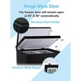 thumbnail image 3 of GGTB 5 Cu.ft Black Chest Freezer Refrigerator, Top Open Door, Adjustable Temp for Home Kitchen Office Bar, 3 of 7
