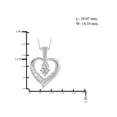 thumbnail image 4 of 1/10 Carat T.W. White Diamond Sterling Silver Mother Heart Pendant, 4 of 4