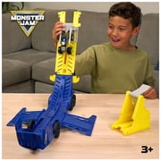 Monster Jam Launch & Load Launcher 2-in-1 Hauler Playset for Kids 3 and up