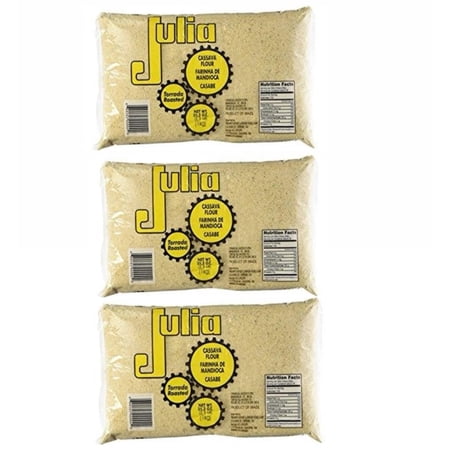 Farinha de Mandioca Brasileira Torrada Julia 1kg | Pack of 3x1Kg