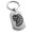 Silver, variant on Stainless Steel Aztec Chief Tribe Rune Engraved Dog Tag Keychain Keyring