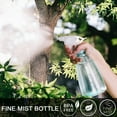 thumbnail image 6 of Vaupan Plastic Spray Bottles, 0.5L/16 oz Plant Mister Leak Proof Empty Mist Water Bottle for Cleaning Solution Hair Pet Flowers Plants Garden, Trigger Sprayer with Adjustable Nozzle (Green & Black), 6 of 7