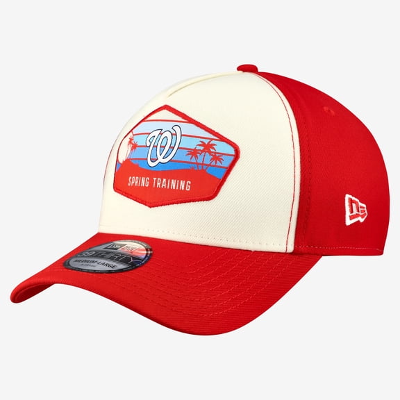 Men's New Era  Stone Washington Nationals 2026 Spring Training Fan Pack Gradient 39THIRTY Flex Hat