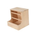 thumbnail image 2 of Comedero de heno de madera para conejos, resistente y ligero, para mascotas. 20x10x20cm, 2 of 9