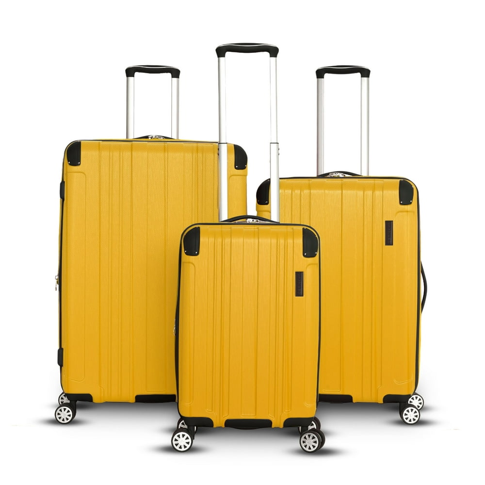 Gabbiano - Gabbiano Bravo Collection 3-Piece Luggage Set - Walmart.com ...
