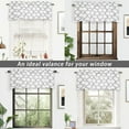 thumbnail image 6 of DriftAway Geo Trellis Room Darkening Grommet Unlined Valance 52" x 18" (Gray), 6 of 7