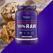Ultimate Nutrition Prostar 100% Raw Whey Protein Concentrate Powder, 2lb | 24g Protein Per Serving, 5.5g BCAAs, Unflavored Whey Protein Concentrate, Low Carb, Low Fat Protein For Baking & Smoothies