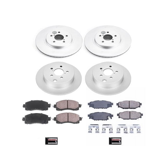 Front and Rear Brake Pad and Rotor Kit - Compatible with 2018 - 2022 Subaru Crosstrek 2019 2020 2021