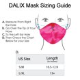 thumbnail image 2 of DALIX Exclusive Charmeuse Satin 3 Layer Face Mask in Hot Pink - L-XL, 2 of 5
