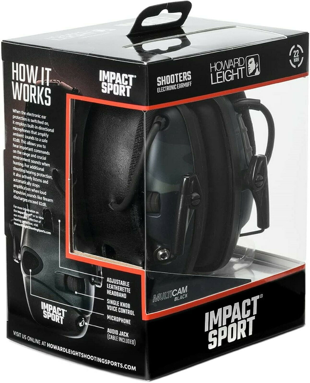 Classic OD Green Howard Leight Impact Sport Electronic Ear Muff NRR 22 