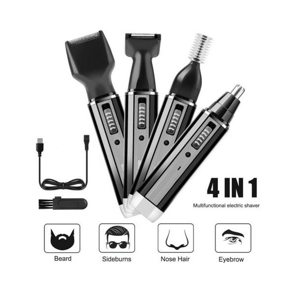 Nose and Ear Hair Trimmer-Topboutique USB Rechargeable Nose Hair Trimmer,Professional 4 in 1 Painless Nose Hair Trimmer for Men and Women,Water Resistant Dual Edge Blades for Easy Cleansing