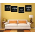 thumbnail image 2 of HFDF Grind Hustle Execution Conquer Entrepreneur Quotesspirational Wall Art Motivational Canvas Print Picture Painting for Office Hallway Home Decor Kids Room-x4pcs 24x16inch Framed, 2 of 5