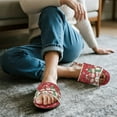 thumbnail image 3 of Xoenoiee Christmas Snowman Bulb Snowflake Print Warm Slippers for Women Men, Memory Foam Soft Warm Slip On Anti-Skid Open Toe Cotton House Slippers for Indoor Outdoor, 12-13 Women/11-12 Men, 3 of 7